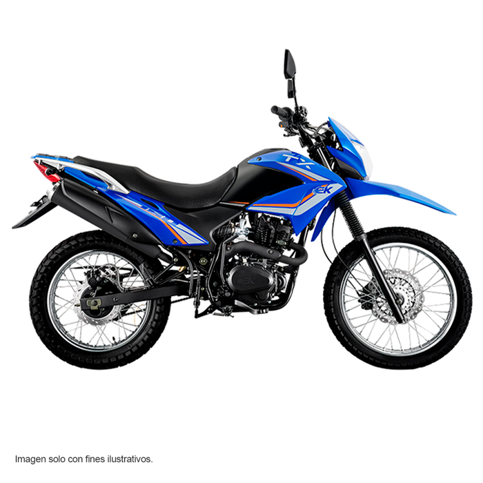 Moto TX200 Black Keeway color azul de 200cc