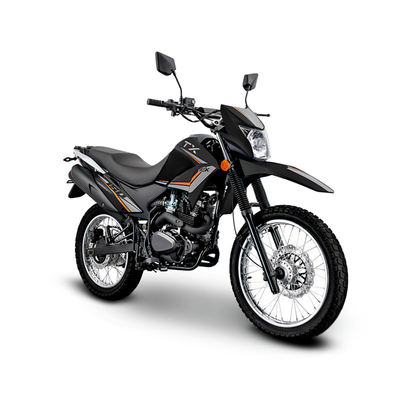 Moto TX200 Black Keeway color negro de 200cc