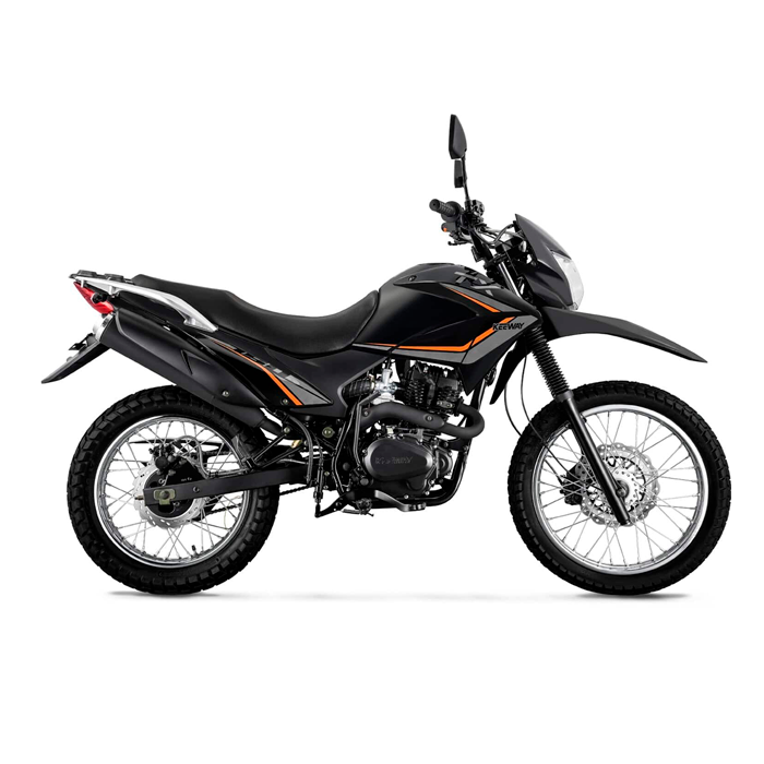 Moto TX200 Black Keeway color negro de 200cc