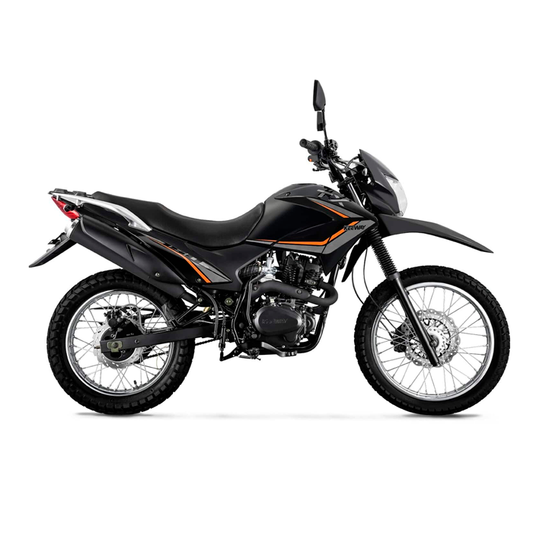 Moto TX200 Black Keeway color negro de 200cc