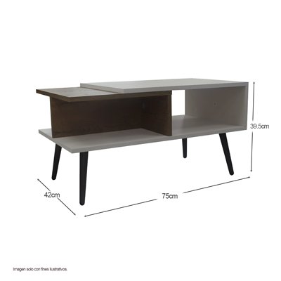Mesa de centro Shawnee MCM10955 color capri + macadamia