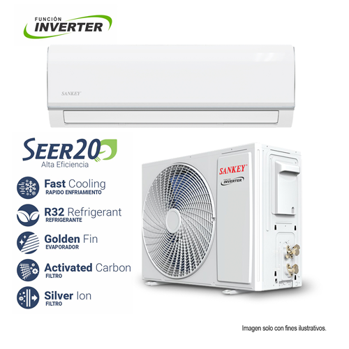 Aire acondicionado Split Inverter de 24000BTU modelo ES-24ID23A Sankey.