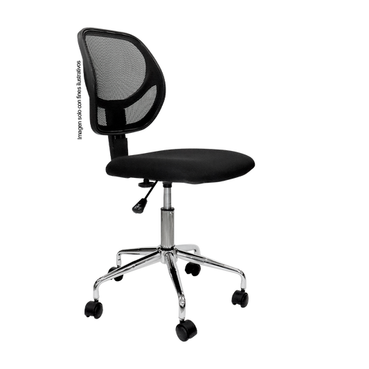Silla de oficina CM853-1045MNA-1 color negro