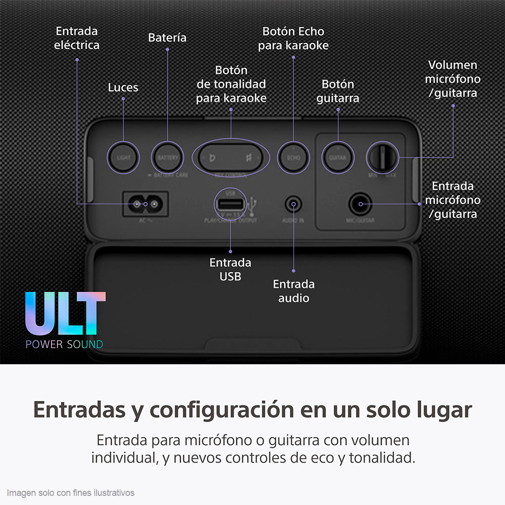 Parlante inalámbrico SRS-ULT70//CLA7 Sony Portátil Bluetooth