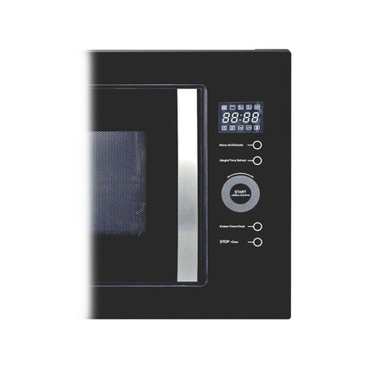 Horno microondas 9 pc Florencia Drija vidrio espejo negro Función grill gratinador eléctrico