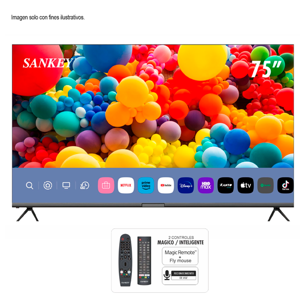 Televisor LED Smart 75" 4K modelo CLED-75DW9 Sankey