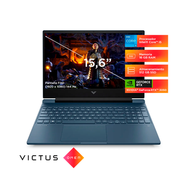 Laptop Victus 15-FA0022LA Core i5 HP color azul