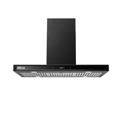 Extractor de grasa 90cm QUADRATO ISLA 90 BLACK Drija
