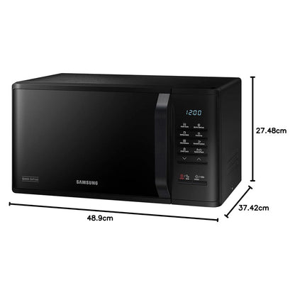 Microondas 0.8pc MS23K3513AK Samsung interior de esmalte cerámico