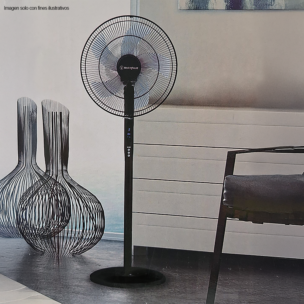Abanico pedestal 16" 79022 Westinghouse 3 velocidades control remoto