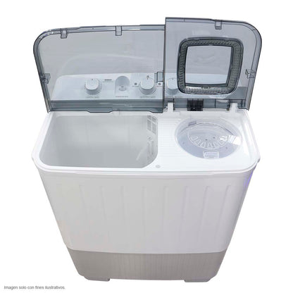 Lavadora semiautomática 17 kg NWM-1710PXL Nisato, tapa traslucida
