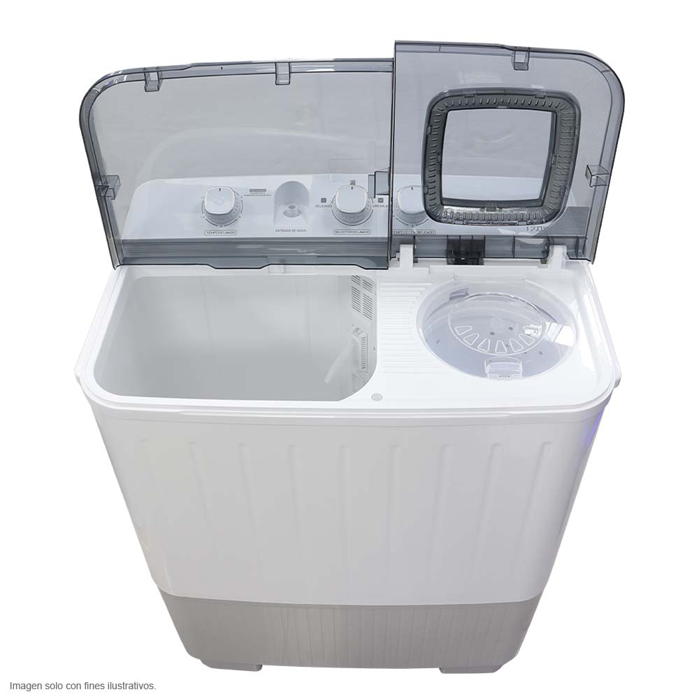 Lavadora semiautomática 17 kg NWM-1710PXL Nisato, tapa traslucida