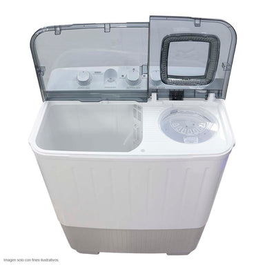 Lavadora semiautomática 17 kg NWM-1710PXL Nisato, tapa traslucida