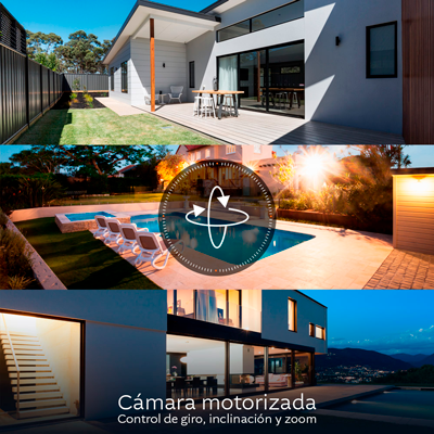Cámara para exterior NHC-OP10 Nexxt con reflector 2K PTZ