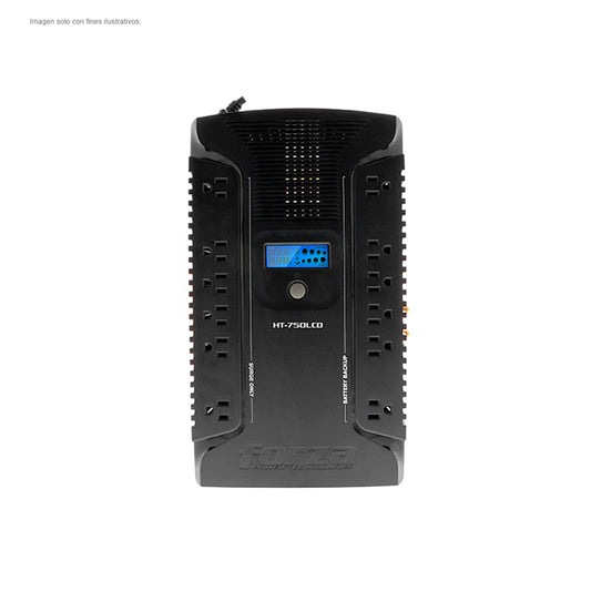 UPS HT-750LCD Forza línea interactiva 750VA/450W 120V 12-NEMA 2-USB 50/60HZ