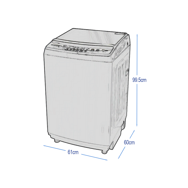 Lavadora 15kg WM-A1572PG Sankey  carga superior tapa de vidrio con cierre suave.