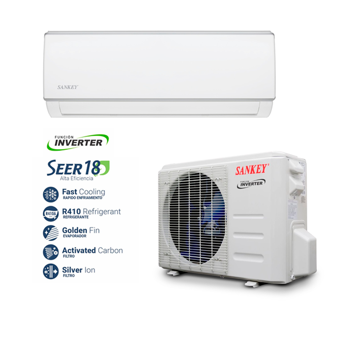 Aire acondicionado Split 12000BTU ES12INV11V Sankey inverter 110V