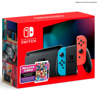 Nintendo HW SWITCH 1.1 neon with MK8 ENINHRD-S-KAB1B incluye juego