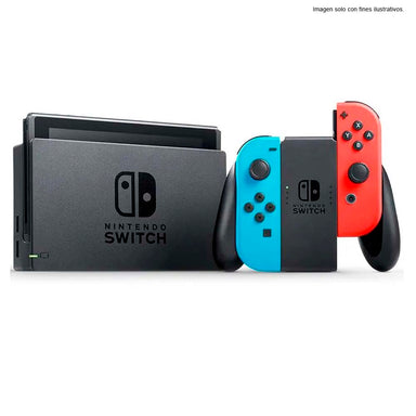 Nintendo HW SWITCH 1.1 neon  ENINHRD-S-KAB1C incluye juego Super Mario Wonder