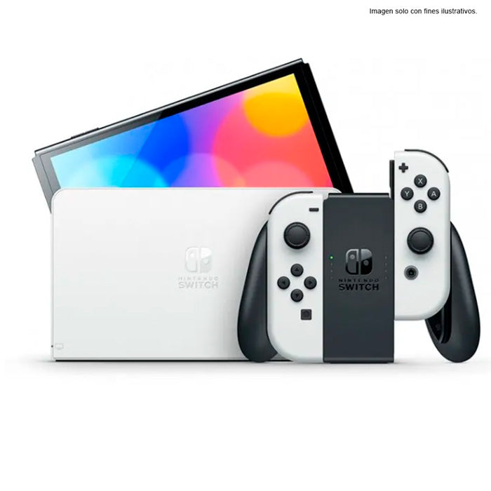 Nintendo HW SWITCH Oled White MK8 ENINHRG-S-KAA1B incluye juego