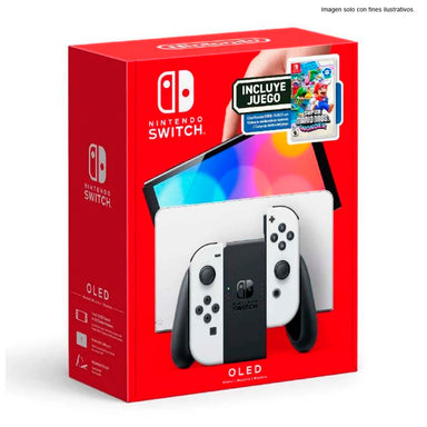 Nintendo HW SWITCH Oled White ENINHRG-S-KAASD incluye juego.