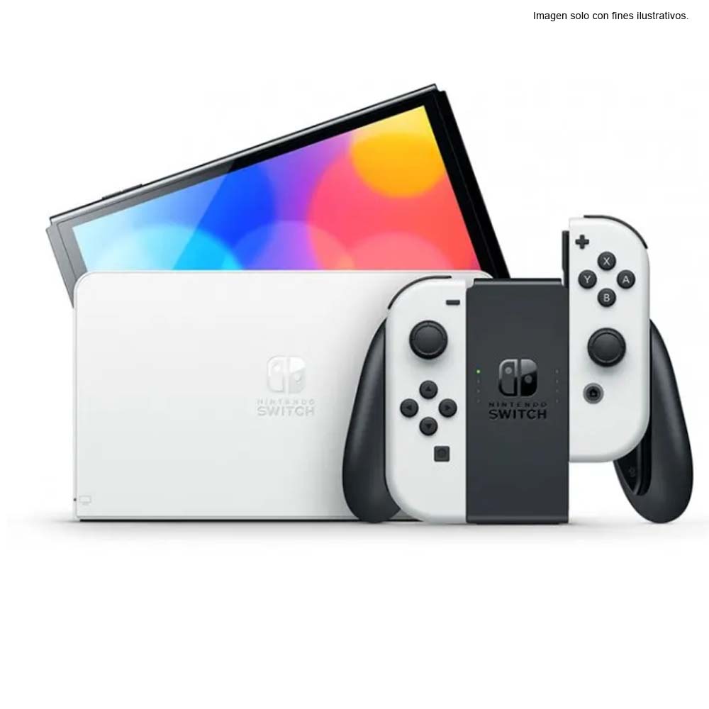 Nintendo HW SWITCH Oled White ENINHRG-S-KAASD incluye juego.