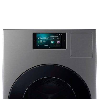 Lavadora y secadora WD26DB8995BZAP eléctrica 26kg de lavado y 15 kg de secado Samsung de carga frontal color gris