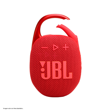 Bocina portátil Clip 5 JBL Bluetooth color roja