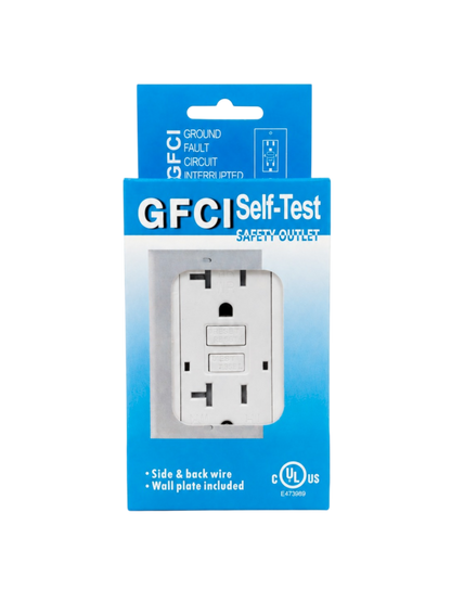 Toma Corriente GFCI 20 amperios 120v AL601307W blanco