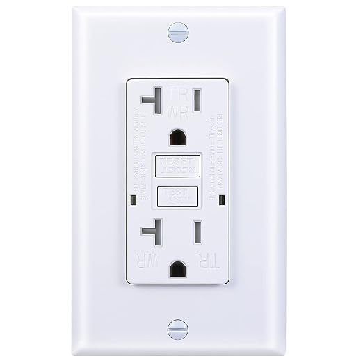 Toma Corriente GFCI 20 amperios 120v AL601307W blanco