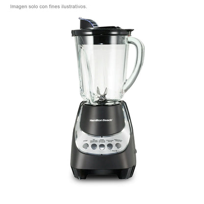 Licuadora silenciosa 48Oz HB53530 Hamilton Beach 12 funciones, 800W, color negro