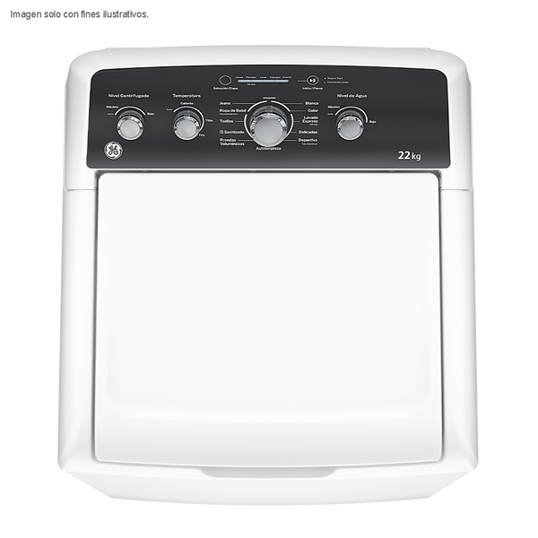 Lavadora de 22kg LGA72214CBAB0 GE carga superior 11 ciclos de lavado automático