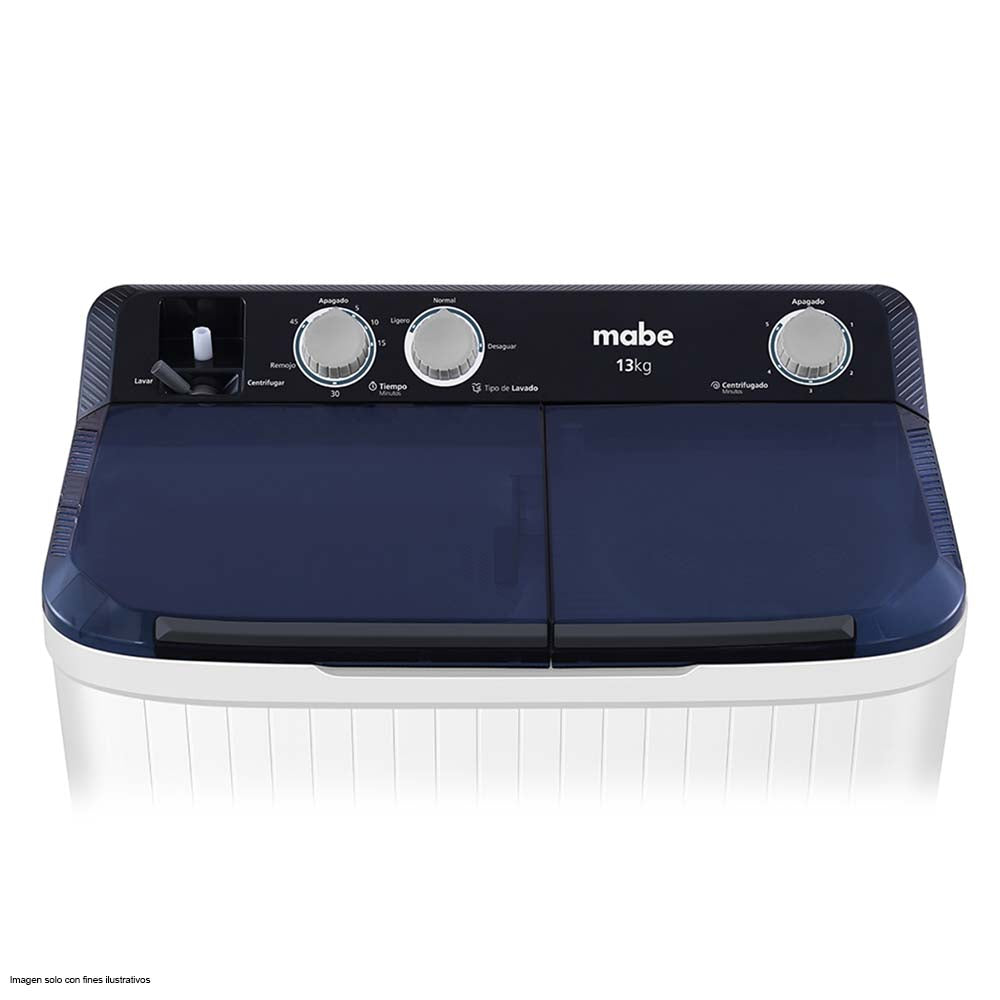 Lavadora semiautomática 13kg LMDX3123HBAB0 Mabe