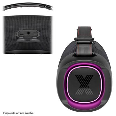 Bocina portátil XBOOM GO XG8T LG bluetooth color negro