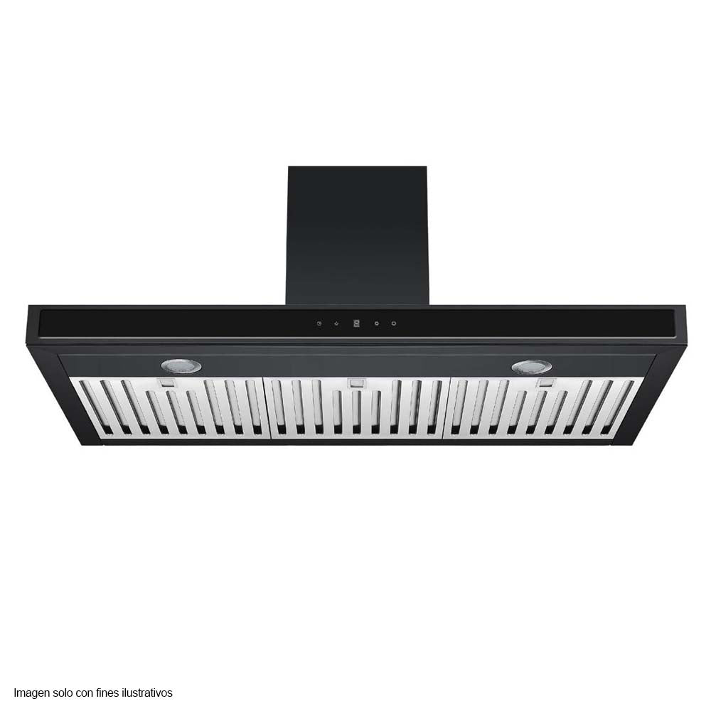 Extractor de grasa QUADRATO 90 campana 90cm Drija, diseño delgado panel digital