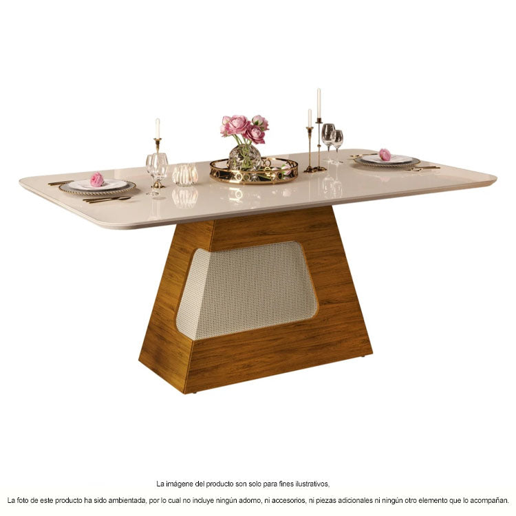 Mesa de comedor Dala 950 Freijo/Off White 24592.222