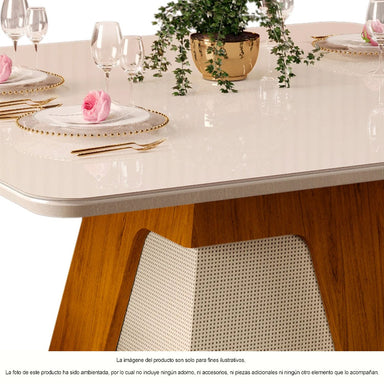 Mesa de comedor Dala 950 Freijo/Off White 24592.222
