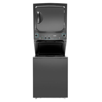 Centro de lavado eléctrico 24kg MCL2440ESDG0 Mabe de acero inoxidable seguro en tapa