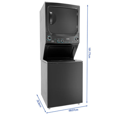 Centro de lavado eléctrico 24kg MCL2440ESDG0 Mabe de acero inoxidable seguro en tapa