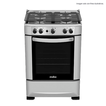 Estufa a gas 24" EMA6030SG0 Mabe 4 quemadores encendido electrónico