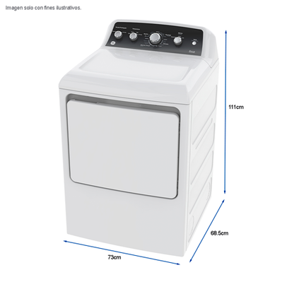 Secadora 22kg eléctrica SGE47N5MSSBT0 GE 4 niveles de temperatura