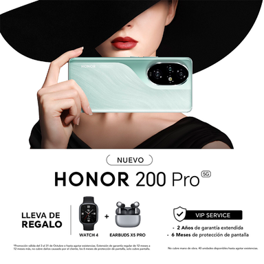 Celular Honor 200 Pro 12GB + 512GB color ocean cyan Dual card