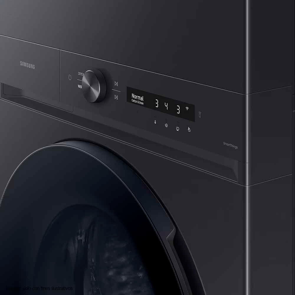 Centro de lavado WH22DBH570EVAP 22kg Samsung carga frontal Tecnología Smart, auto dispensador super velocidad.