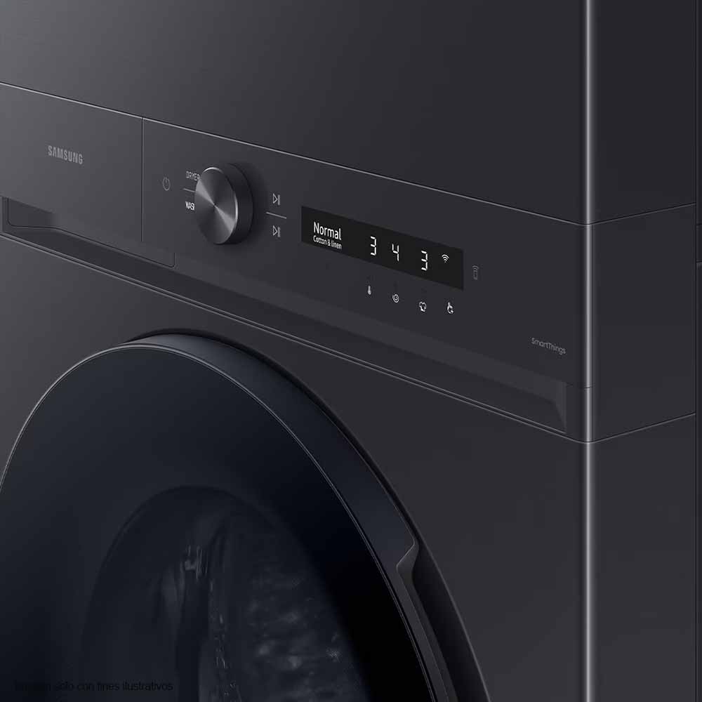 Centro de lavado WH22DBH570EVAP 22kg Samsung carga frontal Tecnología Smart, auto dispensador super velocidad.