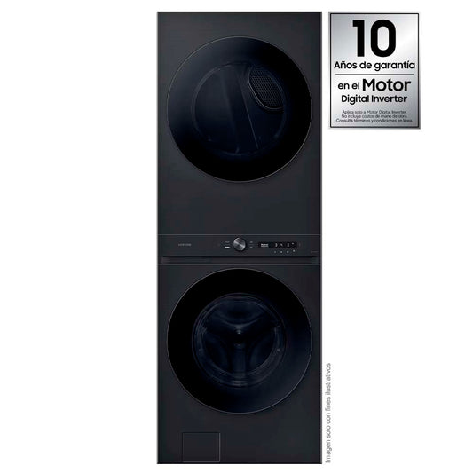 Centro de lavado WH22DBH570EVAP 22kg Samsung carga frontal Tecnología Smart, auto dispensador super velocidad.