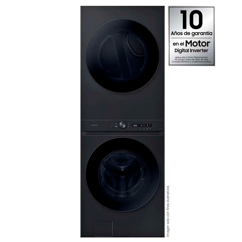 Centro de lavado WH22DBH570EVAP 22kg Samsung carga frontal Tecnología Smart, auto dispensador super velocidad.