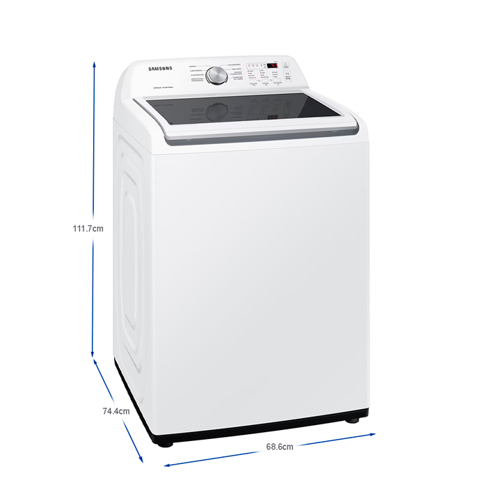 Lavadora 21kg WA21B3543GW/A Samsung color blanco Tecnología Digital inverter