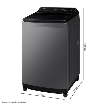 Lavadora automática de carga superior, 19 kg, WA19CG6442BDAP, Samsung, color gris