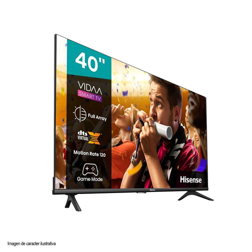 Televisor 40" LED Smart 40A41KV  Hisense