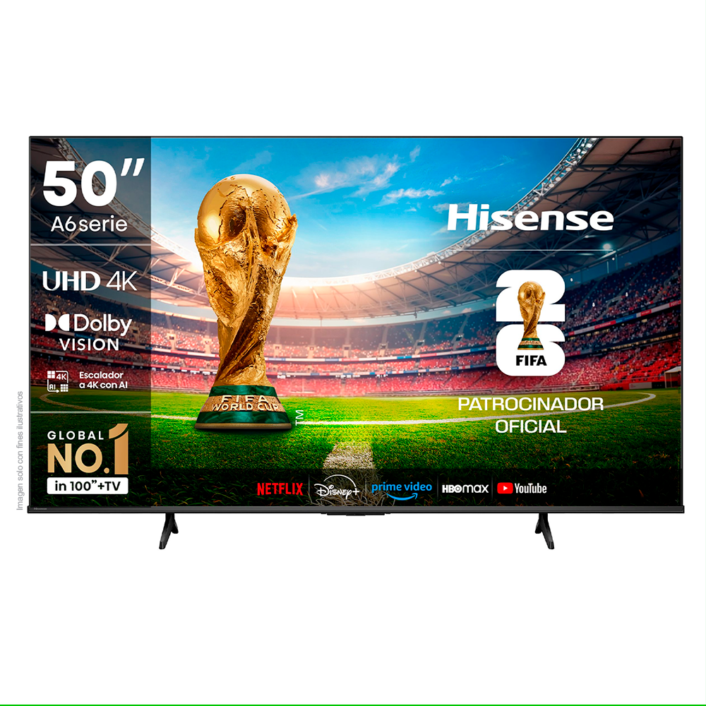 Televisor 50" Led Smart 50A6NV Hisense